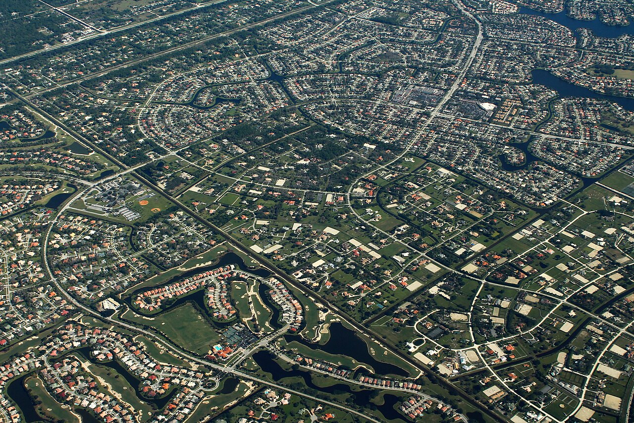 Aerial view of Wellington